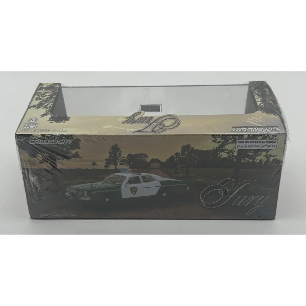GREENLIGHT 1975 PLYMOUTH FURY CHICKASAW COUNTY SHERIFF DUKES HAZZARD 1/43